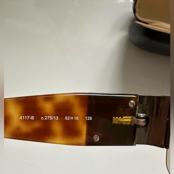 Authentic Chanel Tortoise Sunglasses with Rhinestone 4117-B C.275/13 62.16 125 - Picture 8 of 16